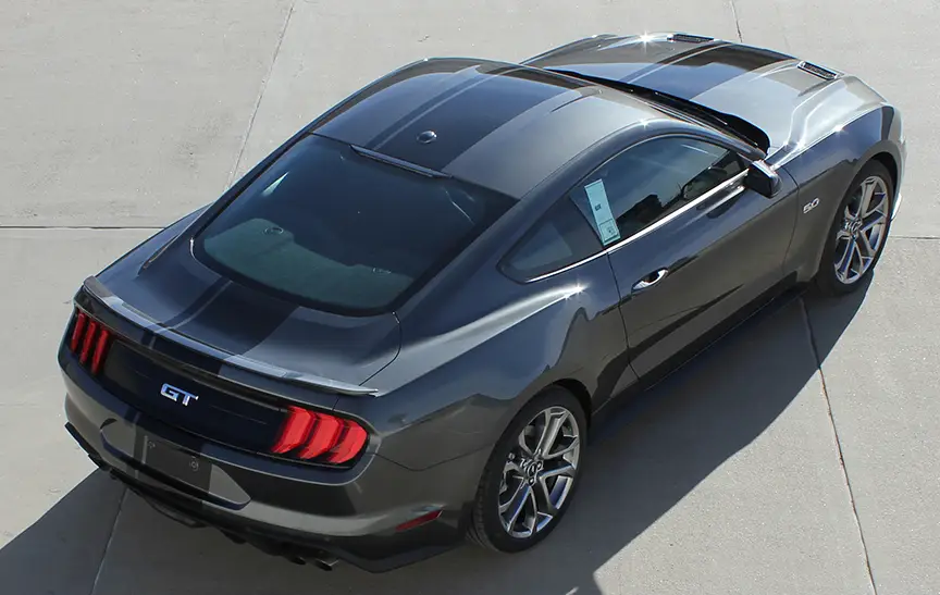 2018-2021 Ford Mustang Euro XL Rally Racing Stripe Kit - Image 4