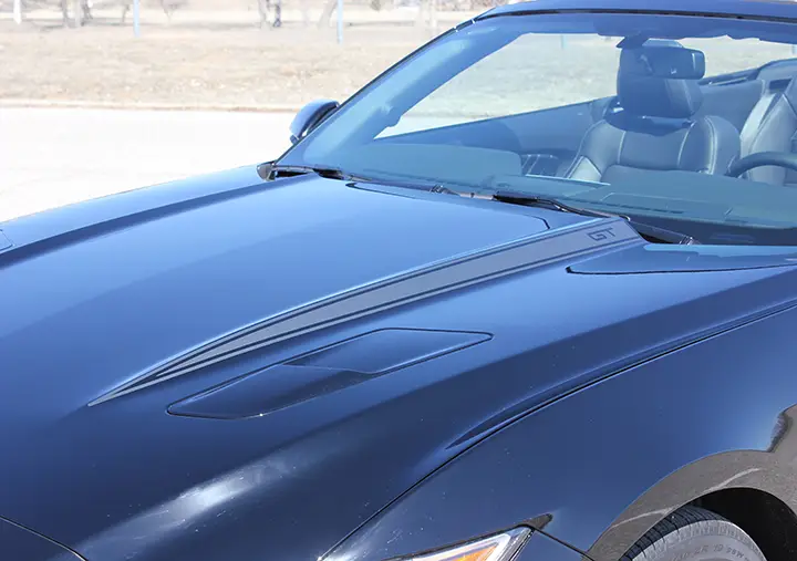 2015- 2017 Ford Mustang Hood Side Spears Vinyl Stripes