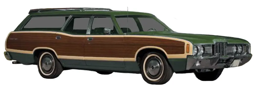 1971-1972 Country Squire / LTD Woodgrain Panels