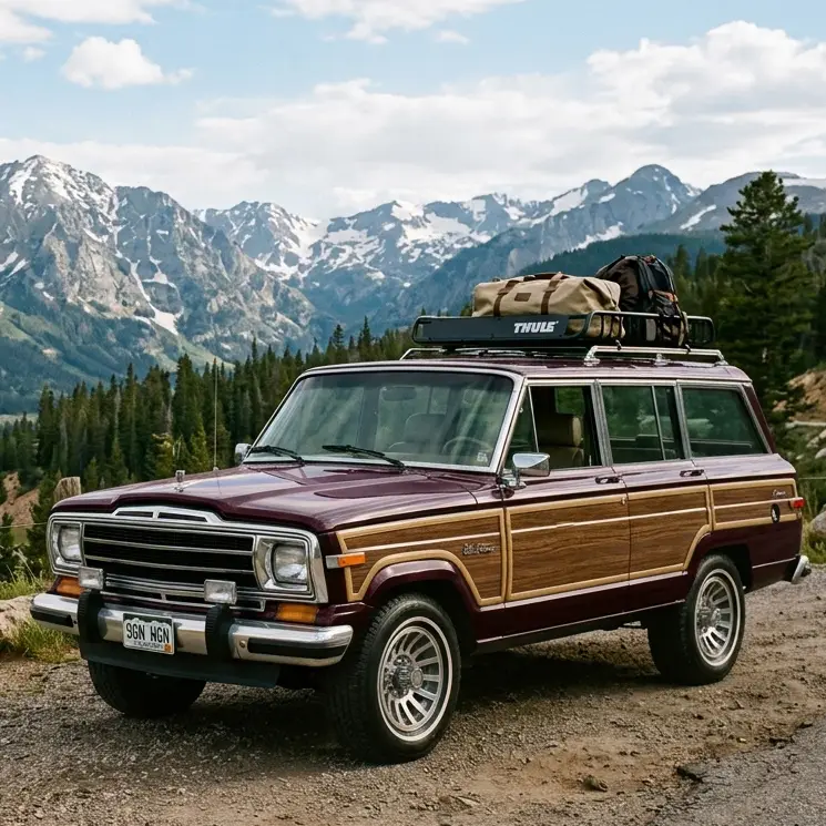 1981-1991 Jeep Grand Wagoneer Wood Grain Vinyl Kit(Choose Cherry Oak or Marine Teak)