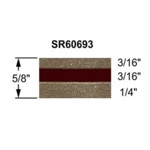 5/8" Paint Break Truck Stripes Champagne Metallic and Maroon Metallic | 50 ft roll