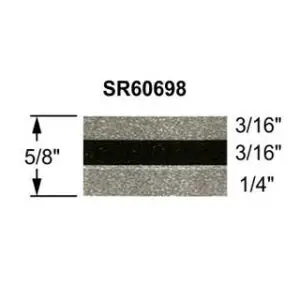 5/8" Paint Break Truck Stripes Silver Metallic and Black Metallic | 50 ft roll
