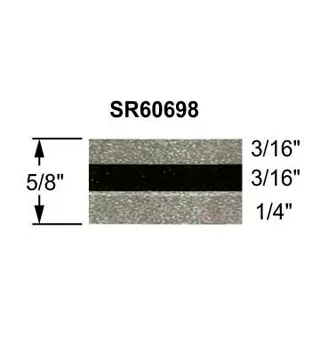 5/8" Paint Break Truck Stripes Silver Metallic and Black Metallic | 50 ft roll