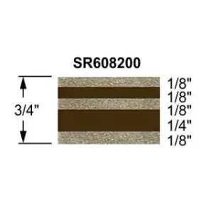 3/4" Truck Stripes Paint Break Arizona Beige Metallic & Dark Brown | 50' Roll