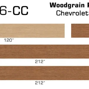 91-96 Chevrolet Caprice Wagon Burma Teak Digital Reproduction Wood Grain Replacement Kit
