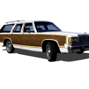 Ford Country Squire / Mercury Colony Park  Mahogany Digital Reproduction Wood Grain Vinyl Replacement Kit