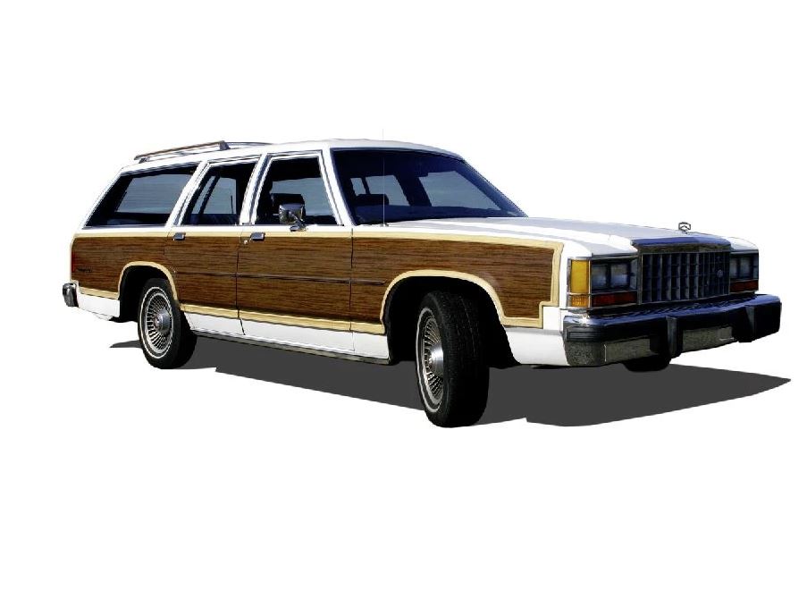 Ford Country Squire / Mercury Colony Park Mahogany Digital Reproduction Wood Grain Vinyl Replacement Kit