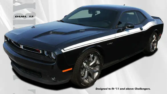2011-2020 Duel Dodge Challenger Side Stripes Strobe Kit