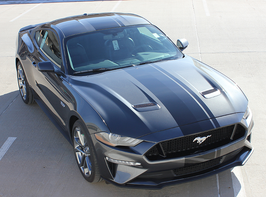 2018-2021 Ford Mustang Euro XL Rally Racing Stripe Kit