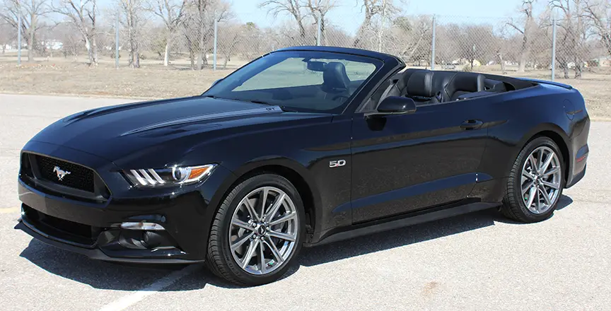 2015- 2017 Ford Mustang Hood Side Spears Vinyl Stripes - Image 2