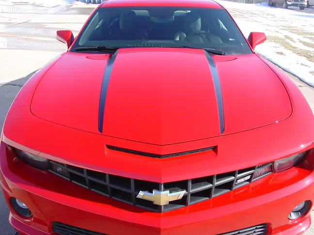 2009-2014 Chevy Camaro Hood Spikes Graphic Kit - Image 2