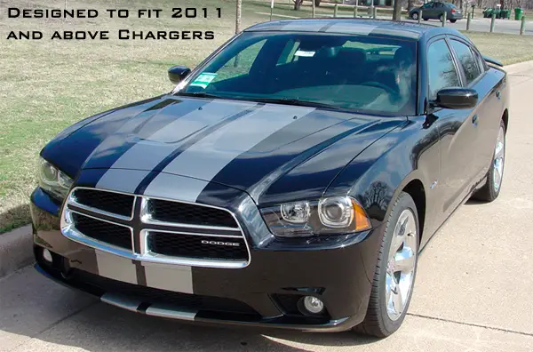2011-2014 Dodge Charger N-Charge Rally Stripes Graphic Kit