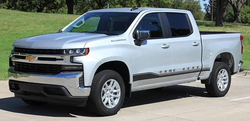 2019 - Present Chevy Silverado Rocker 1 Stripe Kit - Image 2