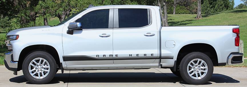 2019 - Present Chevy Silverado Rocker 1 Stripe Kit