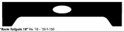 2015- 2020 Ford F-150 Route Vinyl Tailgate Graphic Kit - Image 4