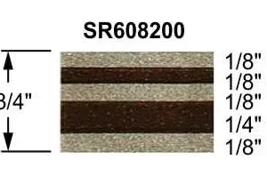 3/4" Truck Stripes Paint Break Arizona Beige Metallic & Brown Metallic | 50' Roll