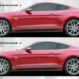 2015-UP Ford Mustang Stallion Rocker Stripe Vinyl Graphic Kit