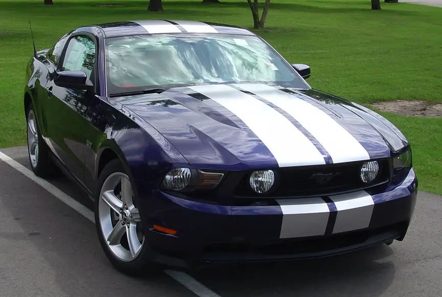 2010-2012 Ford Mustang Stampede Racing Stripe Graphic Kit - Image 3