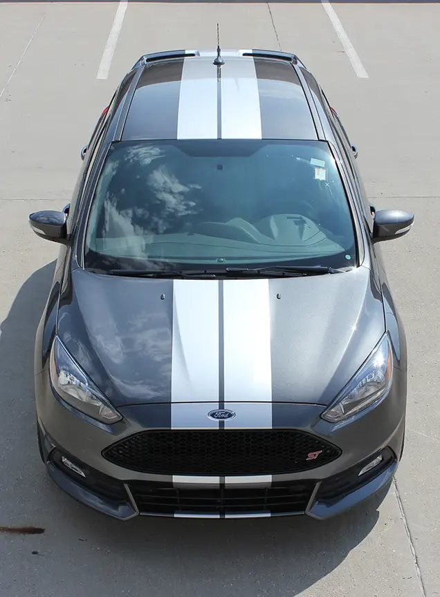2015-2018 Ford Focus Target Rally Stripe Kit - Image 2