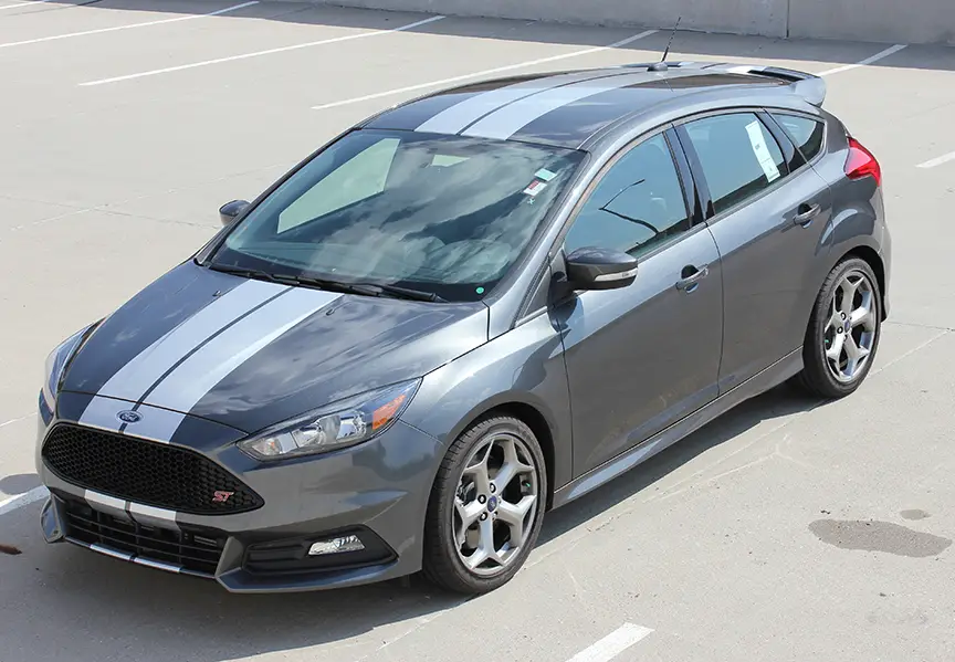 2015-2018 Ford Focus Target Rally Stripe Kit - Image 3