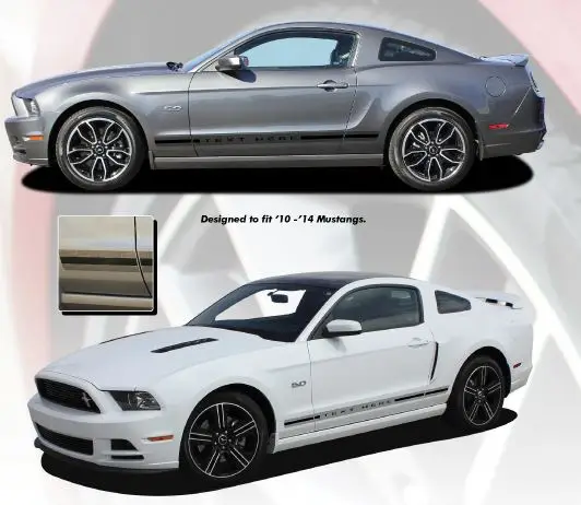2010-2014 Ford Mustang Thunder Rocker 1 Graphic Kit
