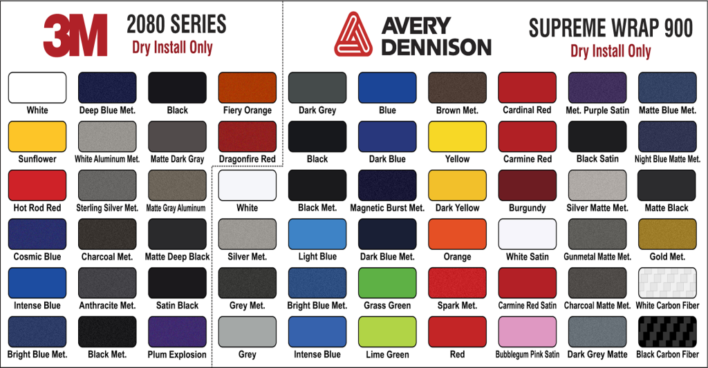 Double Line Color Shop 2 Color Pinstripe Tape | Vinyl Pinstripe Roll
