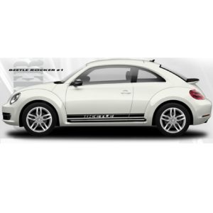 2012-2019 Volkswagen Beetle Rocker 1 Stripe Vinyl Graphic Kit