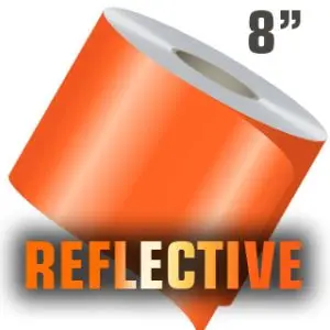8" X 50' Reflective Solid Stripe Roll