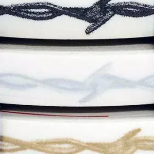 Barbed Wire 1/2" Wide Printed Stripe Roll