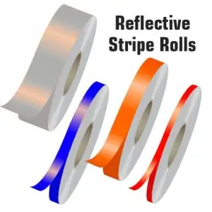 Reflective Solid Stripe Roll