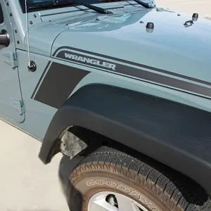 2008-2017 Jeep Wrangler Rundown Hood & Fender Vinyl Graphics Kit