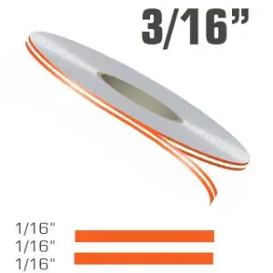 3/16" x 150' Double Line Single Color Vinyl Pinstripe Roll