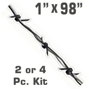 1" Wicked Wire Barbed Wire Stripe